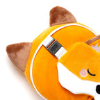 Relaxeazzz Adoramals Finnick The Fox Round Plush Travel Pillow & Eye Mask Relaxeazzz