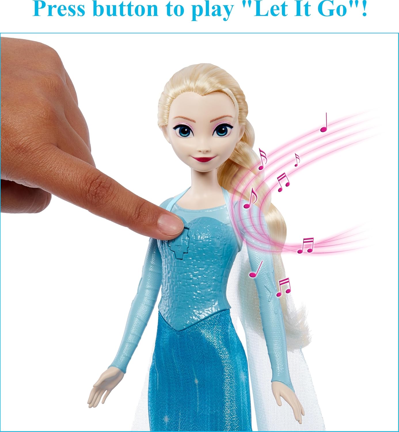 Mattel Disney Frozen Singing Elsa Doll in Signature Clothing, Sings “Let It Go Disney