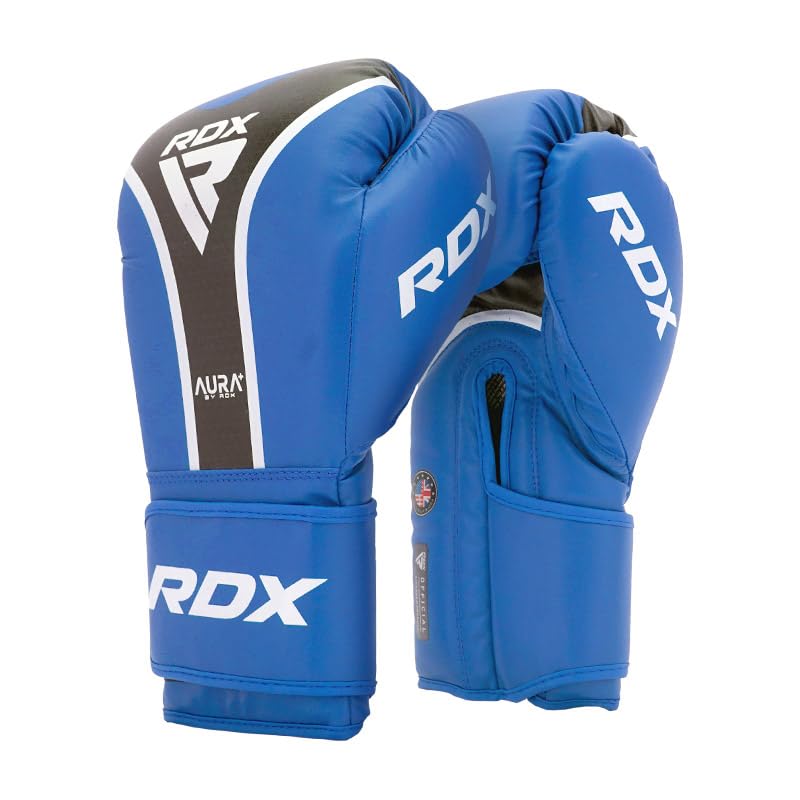 RDX Aura Plus T-17 Boxing Gloves Red, Blue, Gold RDX