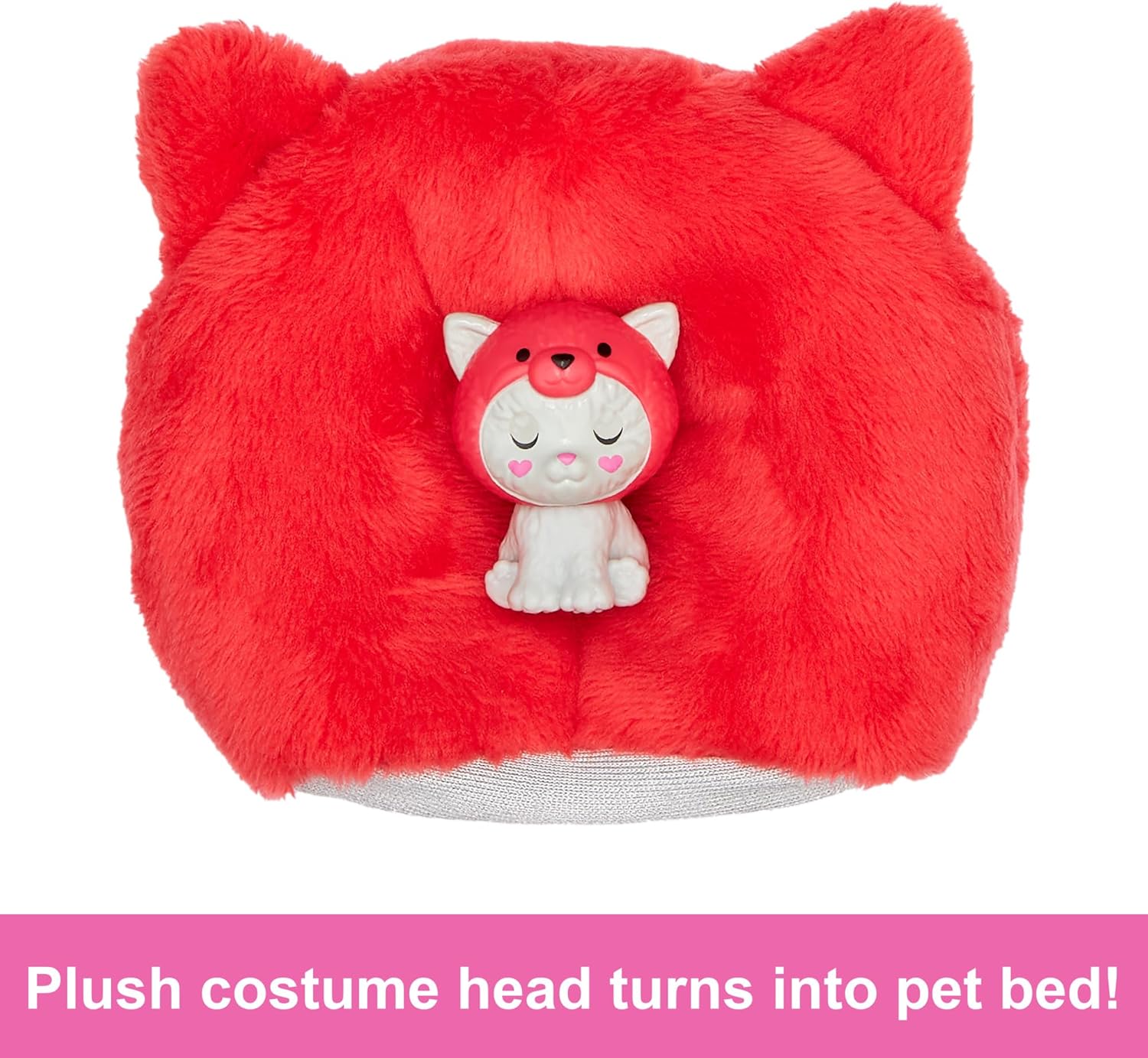 Mattel Barbie Cutie Reveal Doll & Accessories with Animal Plush Costume & 10 Surprises Including Color Change, Kitten as Red Panda in Costume Mattel