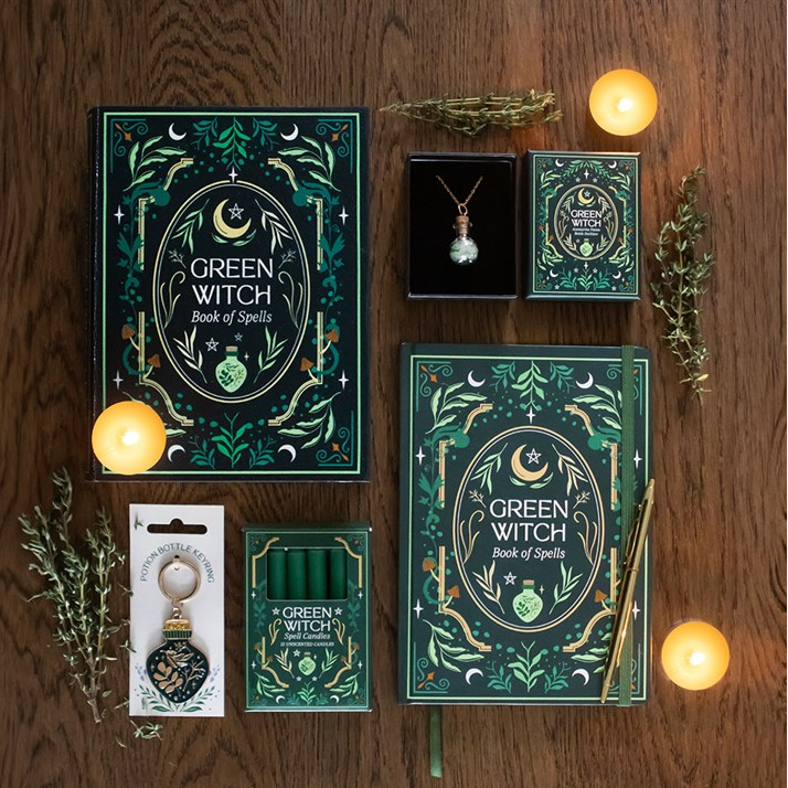 Green Witch A5 Lined Notebook – 200 Pages