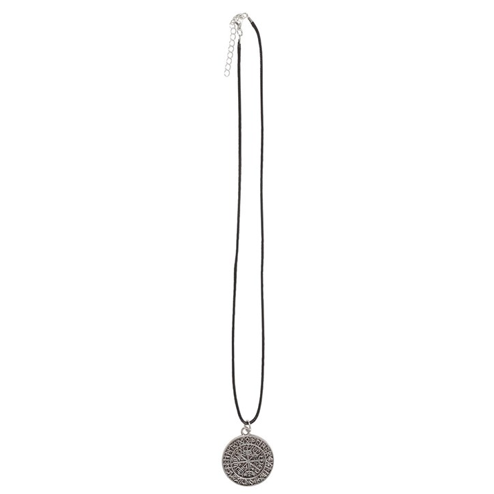 Vegvisir Viking Compass Cord Necklace