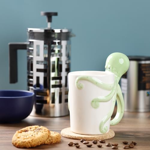 Puckator Lisa Parker Octopus Ceramic Shaped Handle Mug Puckator