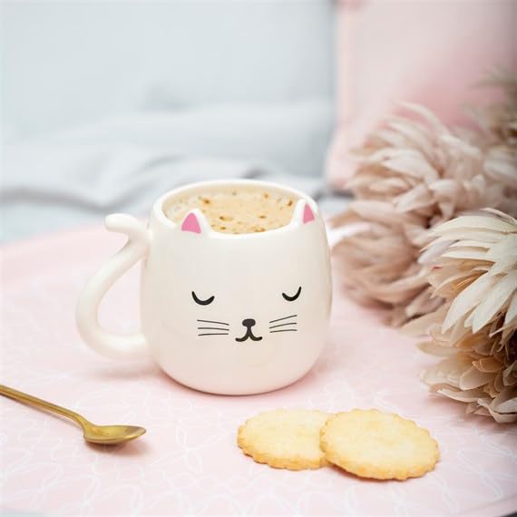 Sass & Belle Cutie Cat Shaped Mug Sass & Belle