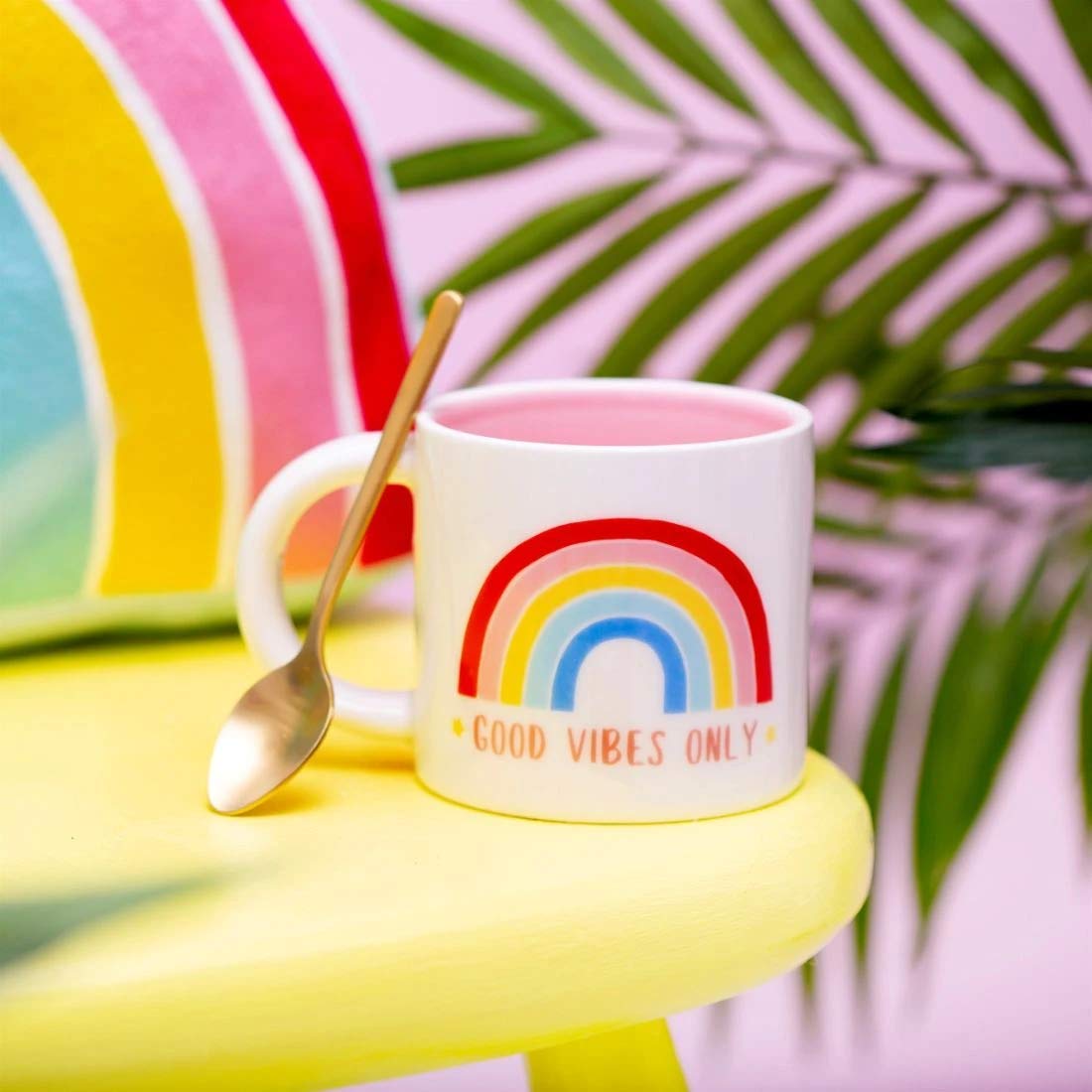 Sass & Belle Chasing Rainbows Good Vibes Only Mug Sass & Belle