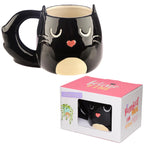Puckator Feline Fine Black Cat Shaped Mug Puckator