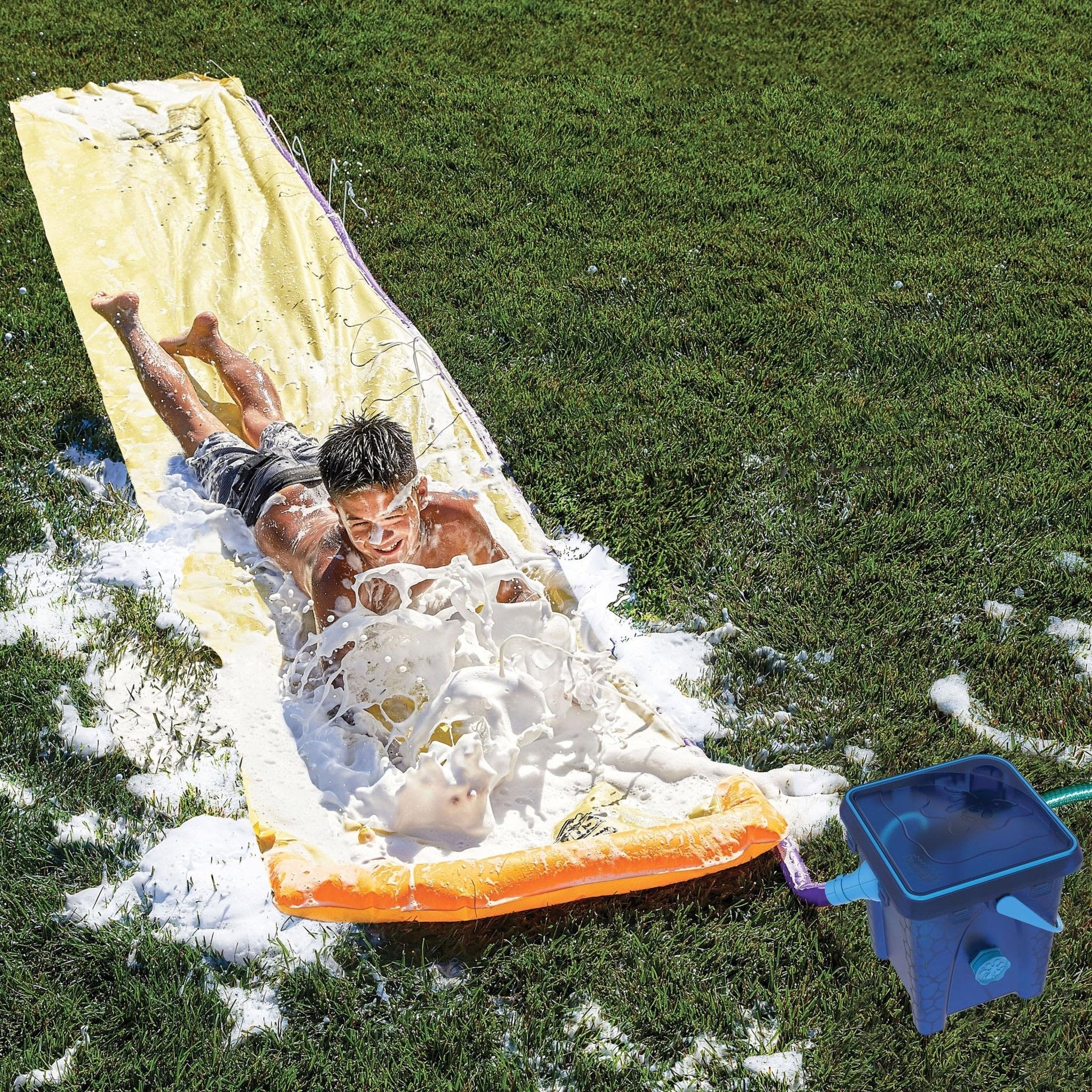 Wham-O Foam Party and Slip'N Slide Inflatable Outdoor Waterslide Set