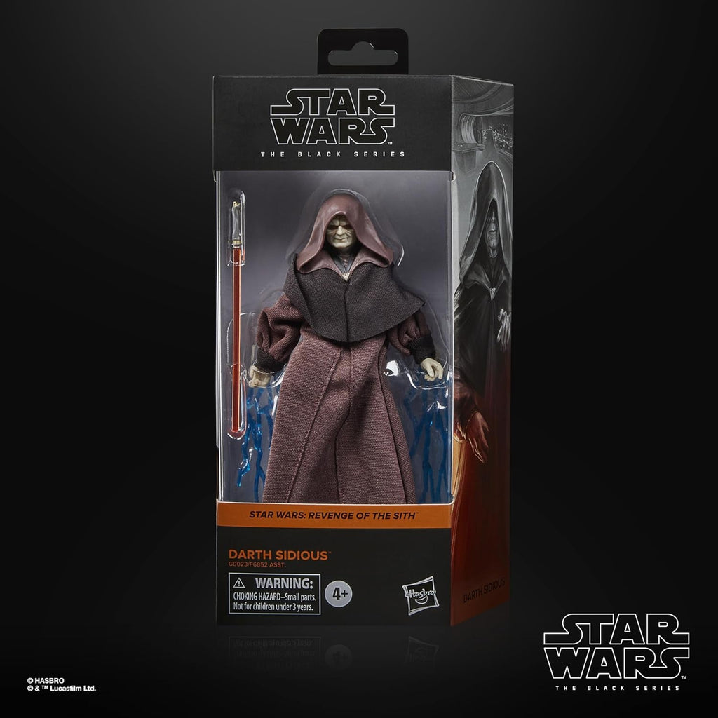 Star Wars The Black Series Darth Sidious Revenge of the Sith Collectible 6 Inch Action Figure Hasbro