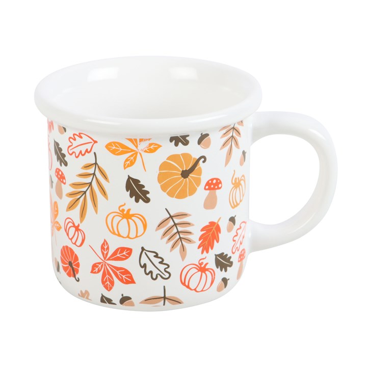 Autumn Leaves and Pumpkins Mug – 480ml