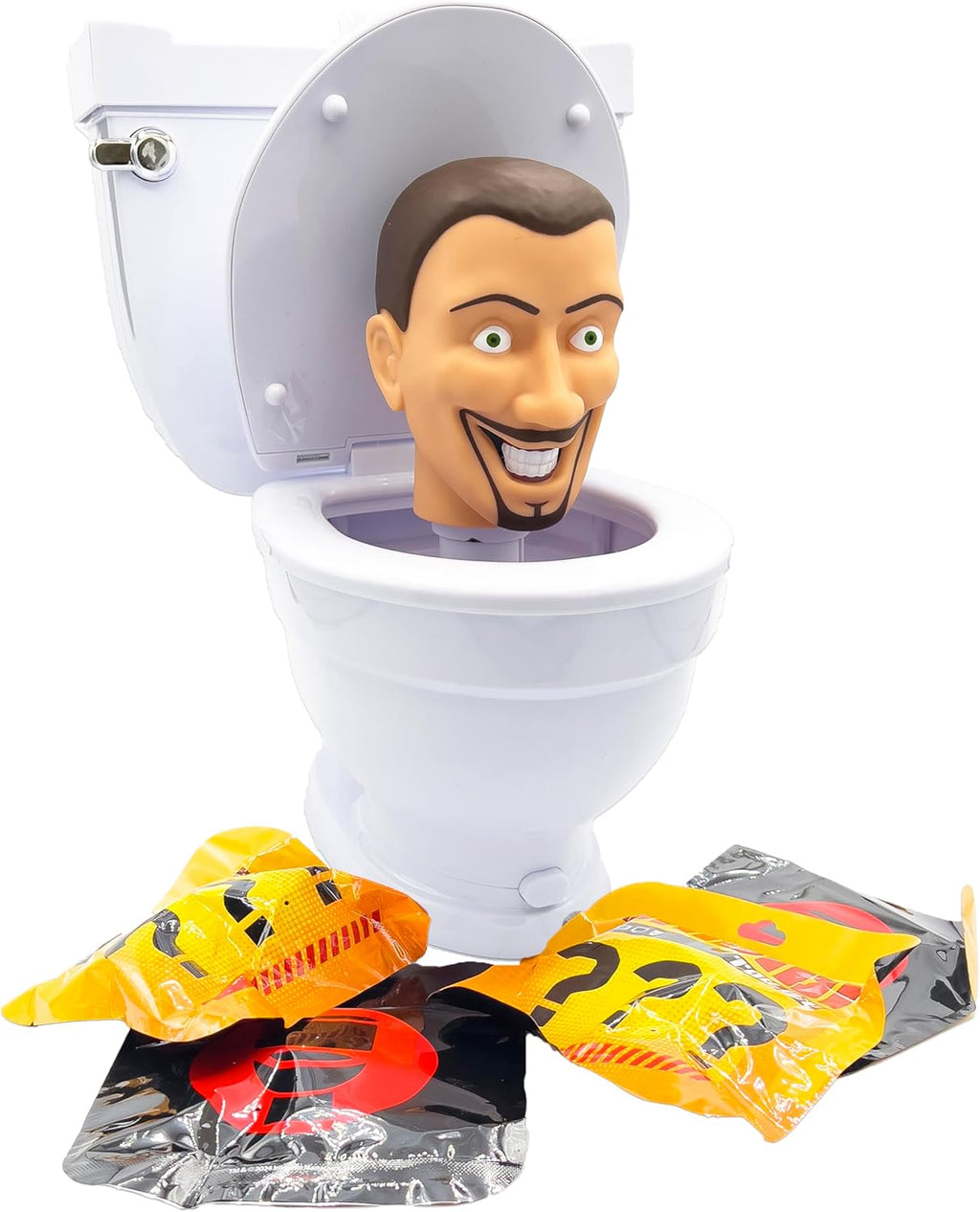 Bonkers Toys Skibidi Toilet Mystery Toilet with Surprise Toys to Discover inside