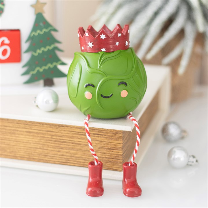 Brussels Sprout Shelf Sitter Ornament