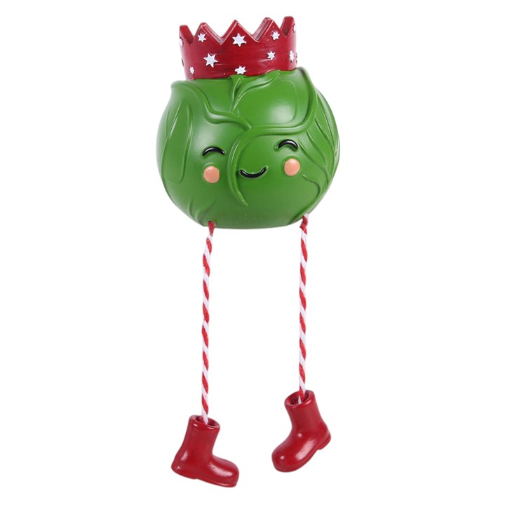 Brussels Sprout Shelf Sitter Ornament