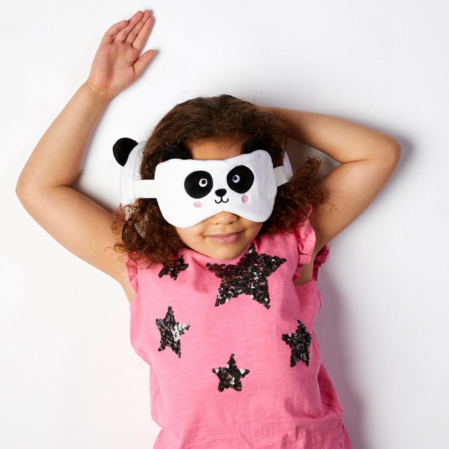 Relaxeazzz Panda Round Plush Travel Pillow& Eye Mask Relaxeazzz