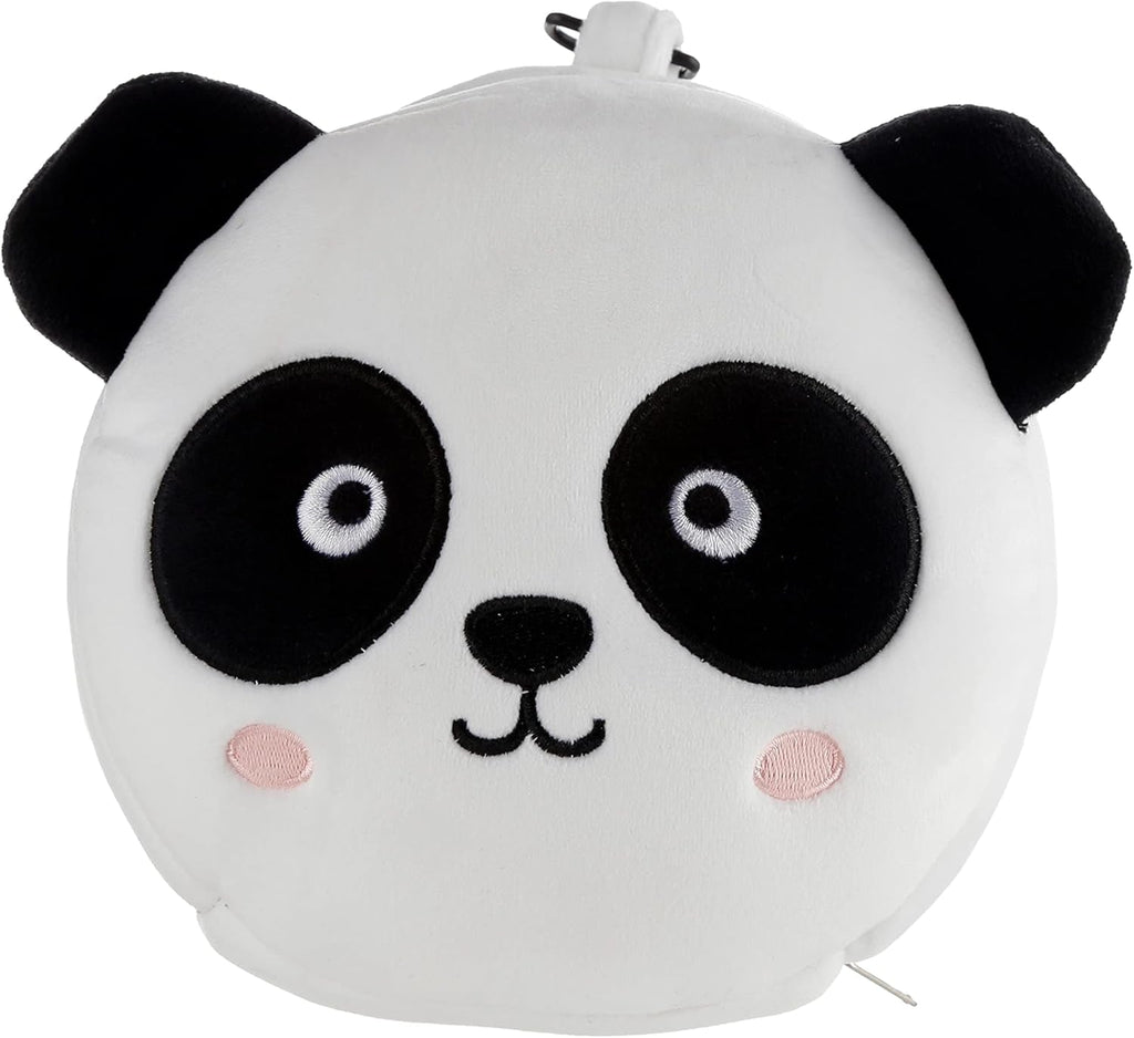 Relaxeazzz Panda Round Plush Travel Pillow& Eye Mask Relaxeazzz