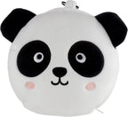 Relaxeazzz Panda Round Plush Travel Pillow& Eye Mask Relaxeazzz
