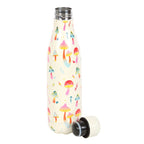 Funky Fungi Mushroom Print Metal Water Bottle Something Different