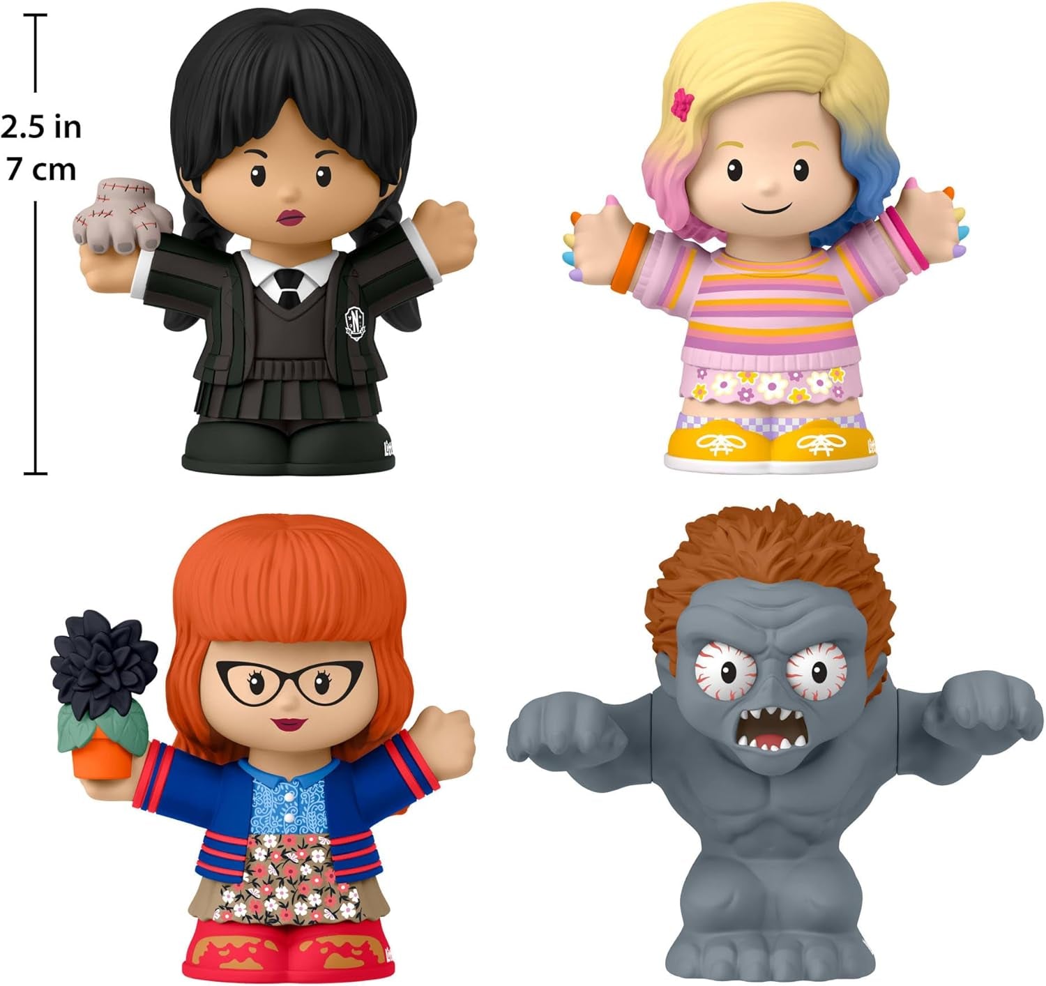 Little People Collector Wednesday TV Series Special Edition Set for Adults & Fans, 4 Figures in a Display Package