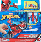 Spider-Man Marvel Web Blast Cycle Toy Set with 10-cm Action Figure and 2 Web Projectiles