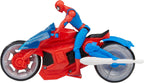 Spider-Man Marvel Web Blast Cycle Toy Set with 10-cm Action Figure and 2 Web Projectiles