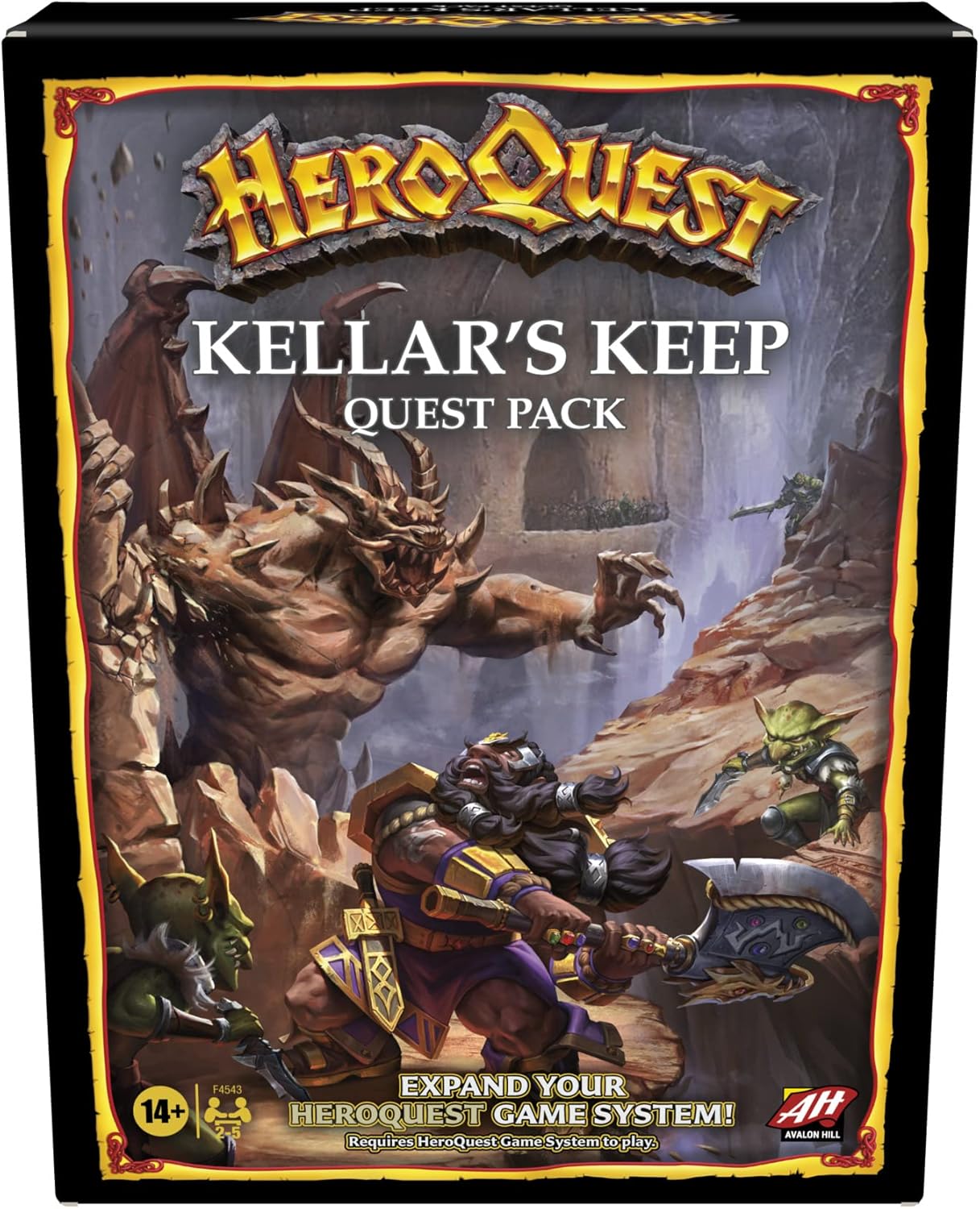 Avalon Hill HeroQuest Kellar's Keep Expansion, Ages 14 and Up 2-5 Players, Requires HeroQuest Game System to Play