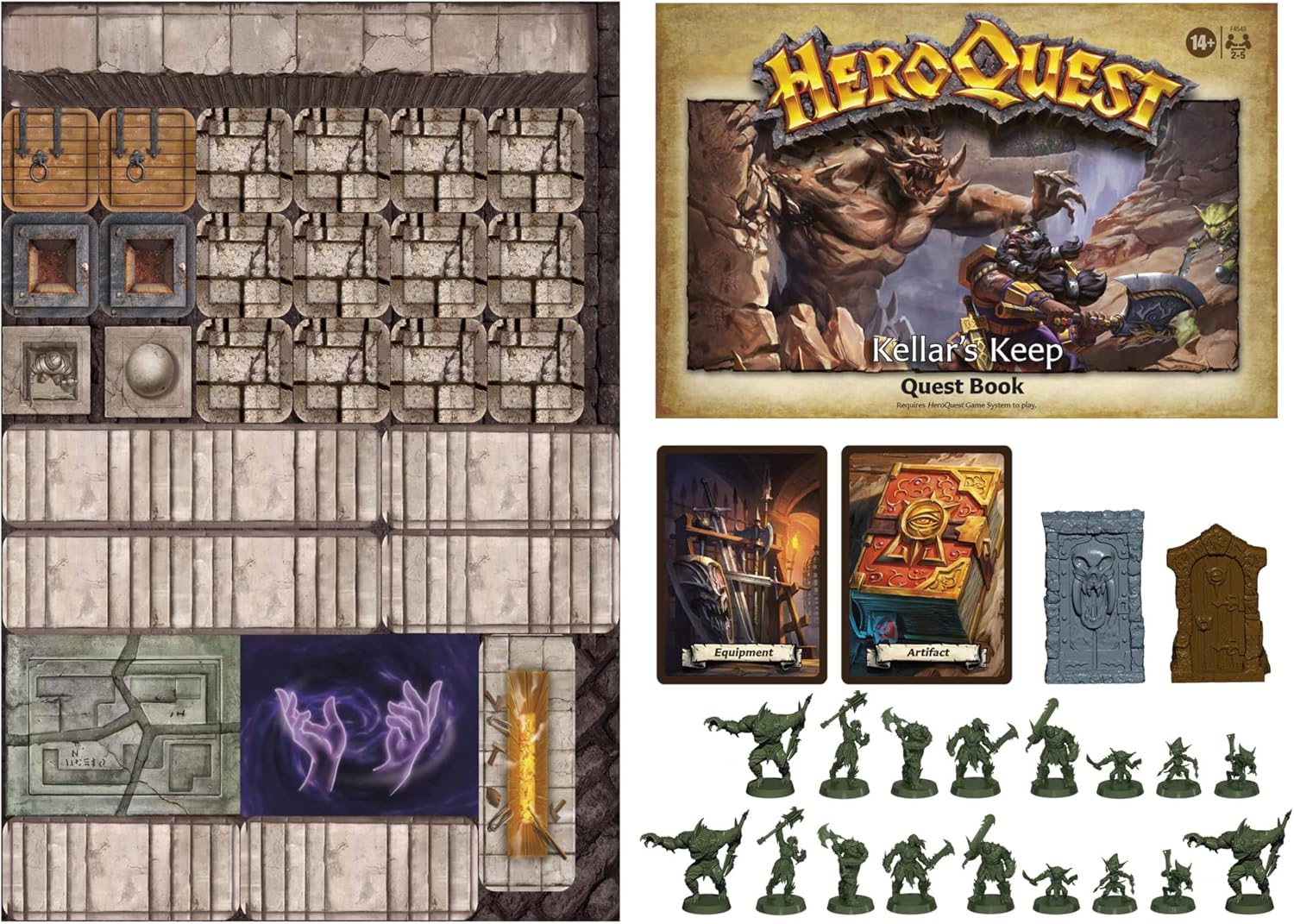 Avalon Hill HeroQuest Kellar's Keep Expansion, Ages 14 and Up 2-5 Players, Requires HeroQuest Game System to Play