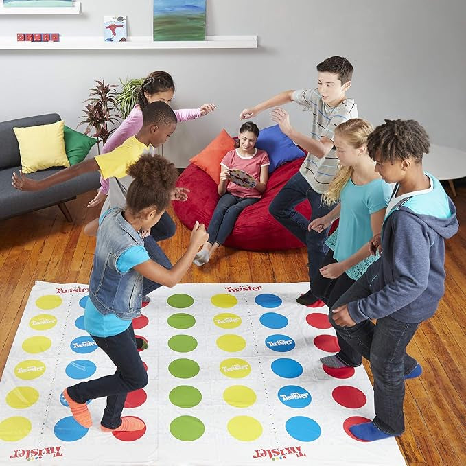 Hasbro Gaming Twister Ultimate: Bigger Mat, More Coloured Spots; Compatible with Alexa (Amazon Exclusive)