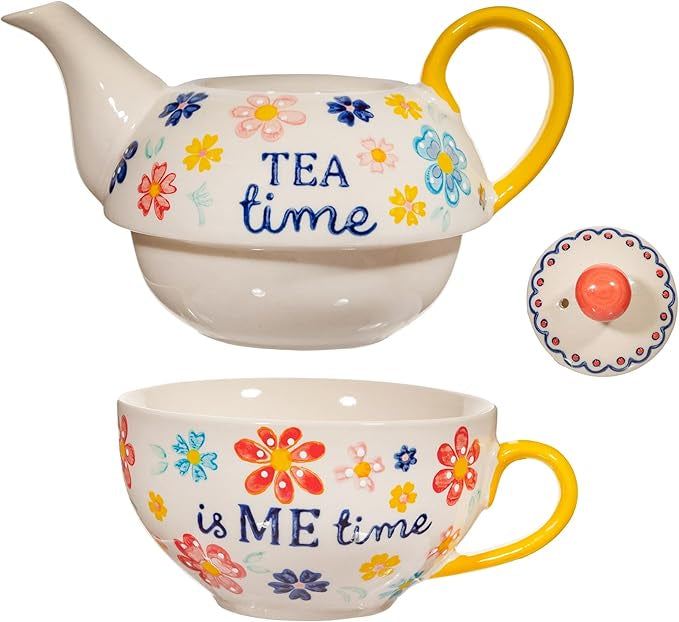 Sass & Belle Folk Floral Tea for One