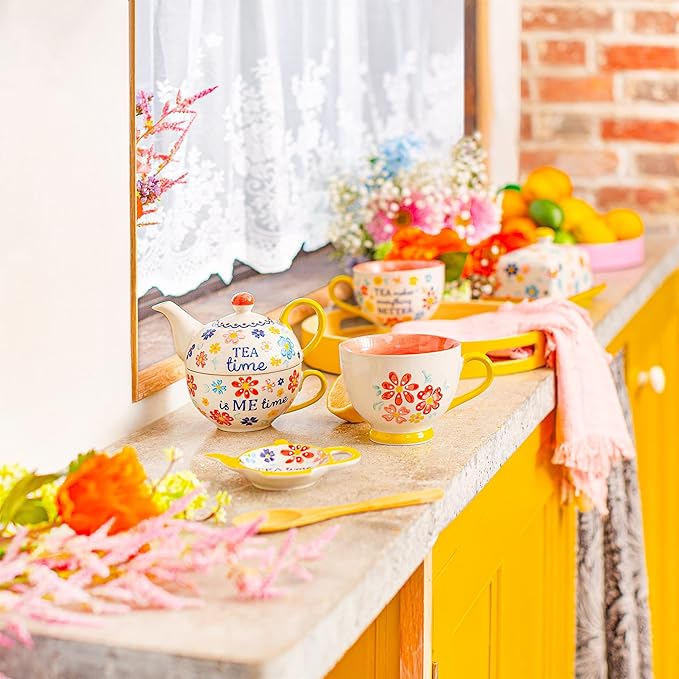Sass & Belle Folk Floral Tea for One