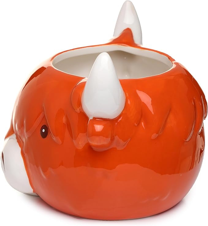 Puckator Highland Coo Cow Head Ceramic Shaped Tea Coffee Mug