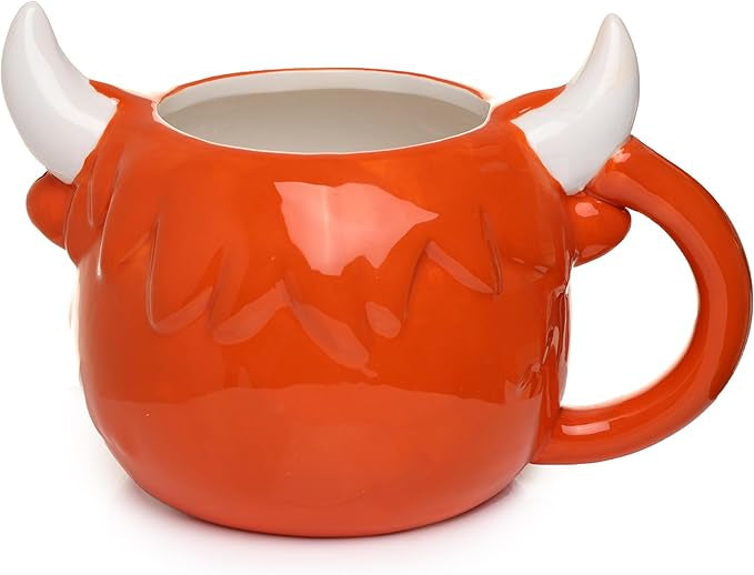 Puckator Highland Coo Cow Head Ceramic Shaped Tea Coffee Mug