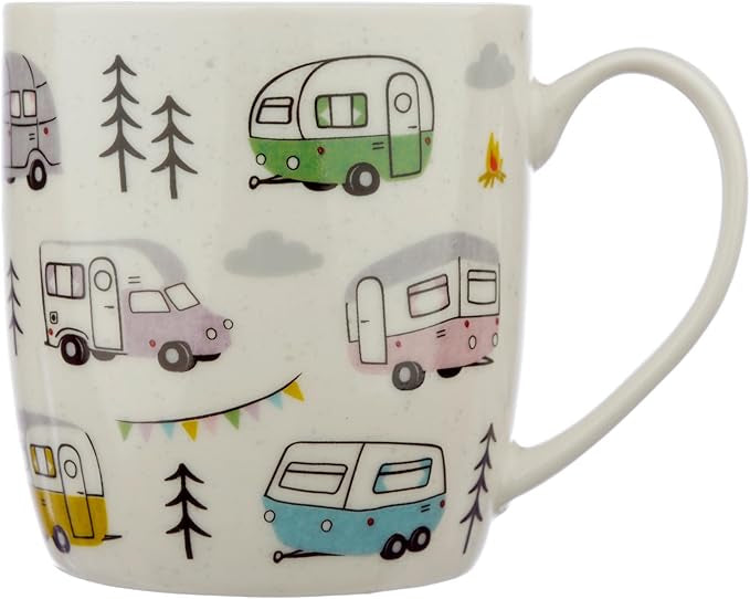 Puckator Wildwood Caravan Porcelain Tea Coffee Mug