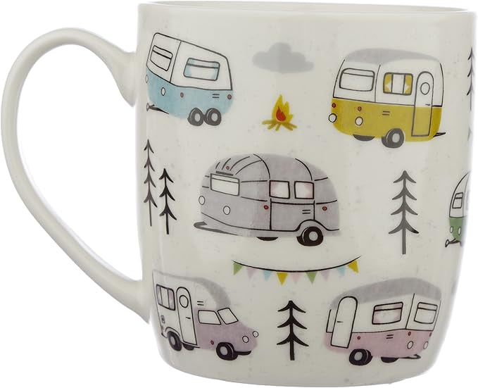 Puckator Wildwood Caravan Porcelain Tea Coffee Mug