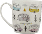 Puckator Wildwood Caravan Porcelain Tea Coffee Mug