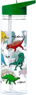Puckator Dinosauria Drinks Bottle With Flip Straw 550ml