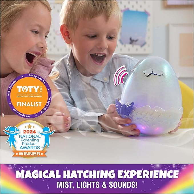 Hatchimals Alive, Mystery Hatch Draggle, Surprise Interactive Toy and Egg with Mist, Lights and Sounds (Styles May Vary)