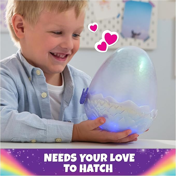Hatchimals Alive, Mystery Hatch Draggle, Surprise Interactive Toy and Egg with Mist, Lights and Sounds (Styles May Vary)