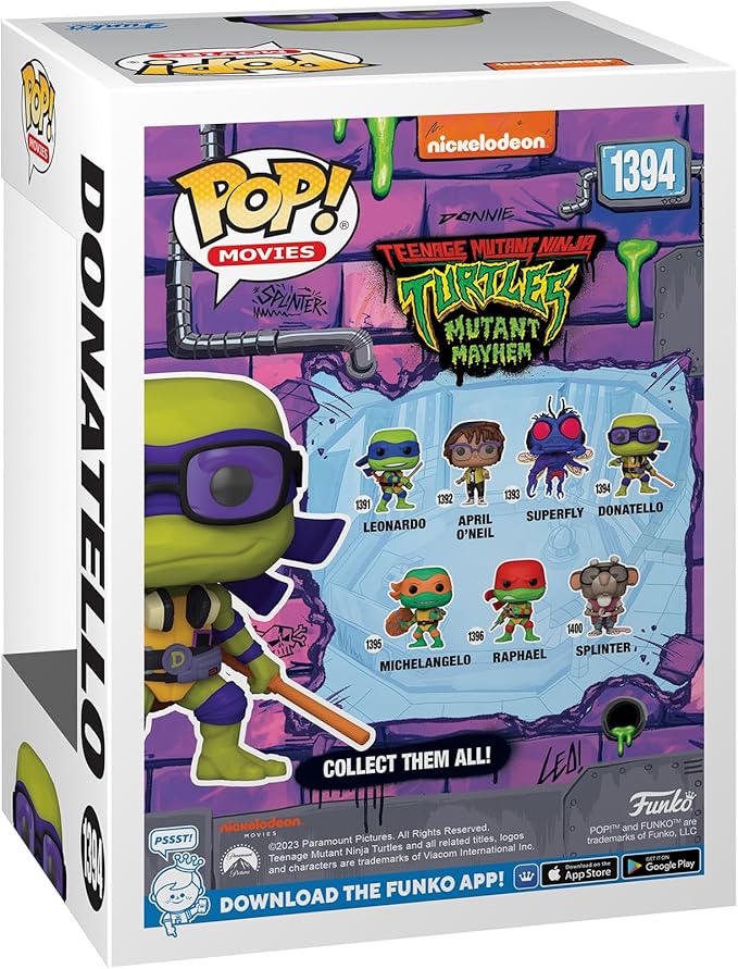 Funko Pop!: Teenage Mutant Ninja Turtles Mutant Mayhem Donatello #1394