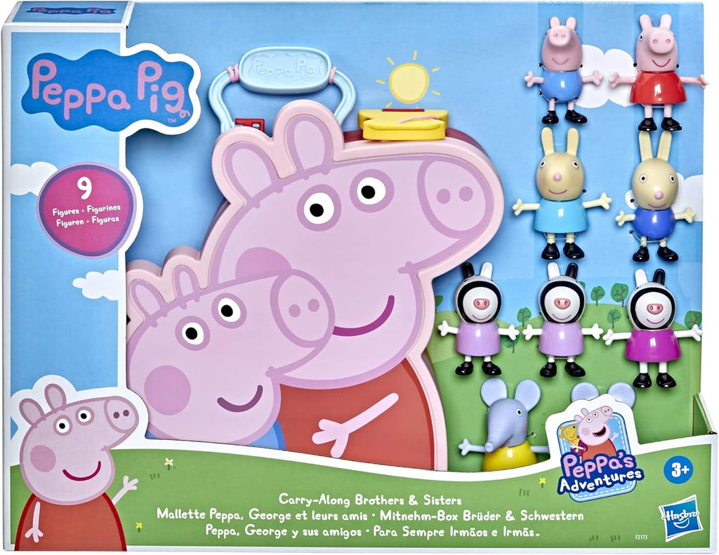Hasbro Peppa Pig Peppa's Adventures Carry Along Brothers & Sisters set