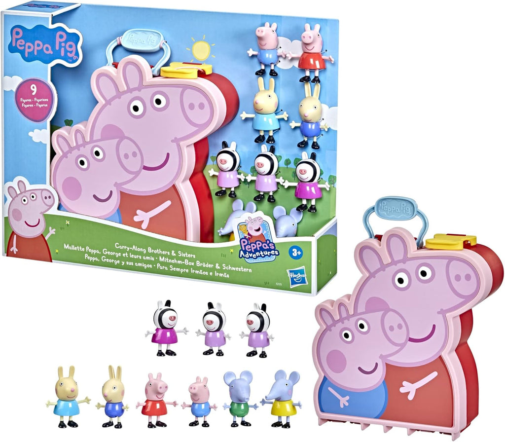 Hasbro Peppa Pig Peppa's Adventures Carry Along Brothers & Sisters set