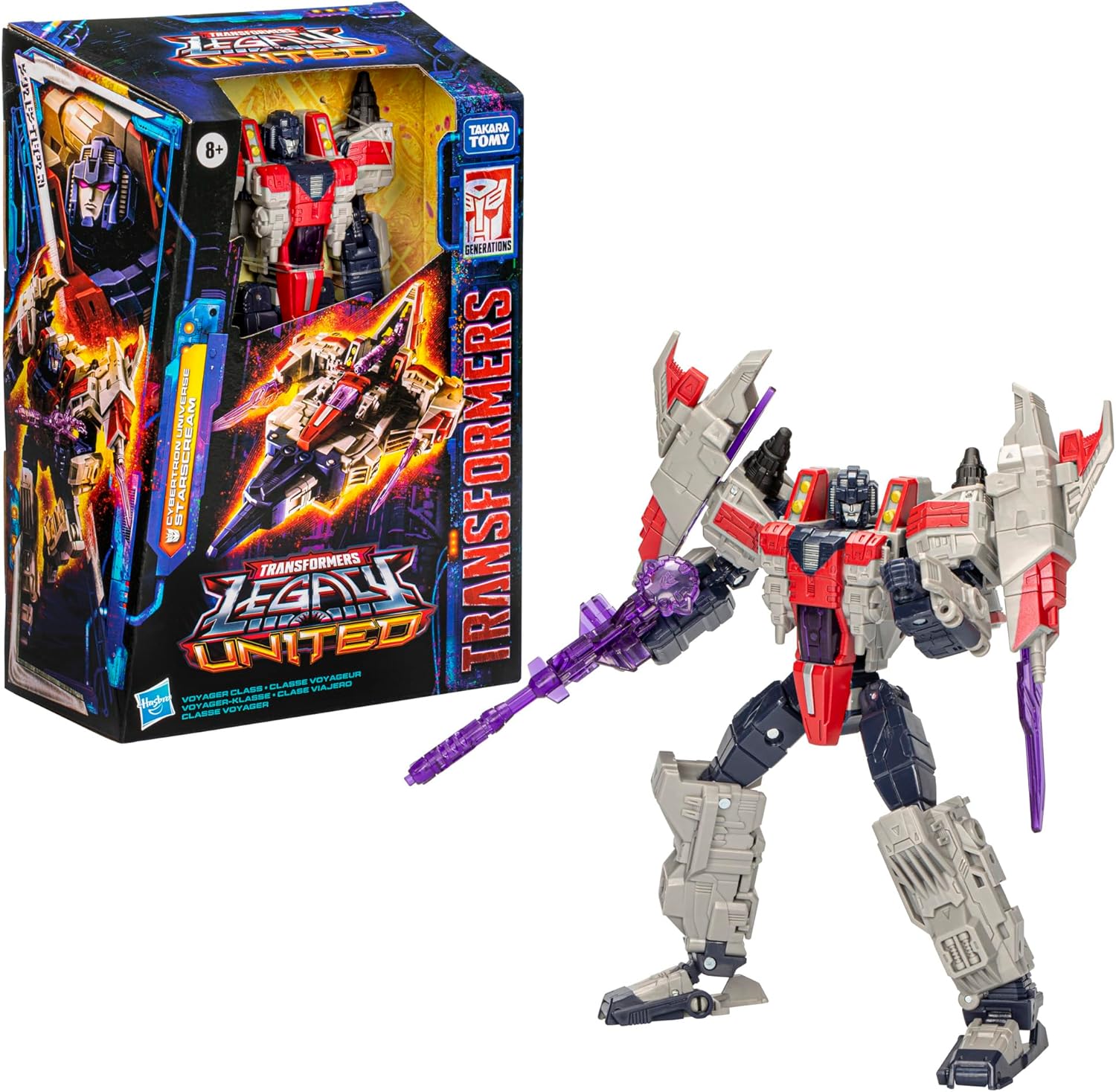 Hasbro Transformers Legacy United Voyager Class Cybertron Universe Starscream Action Figure