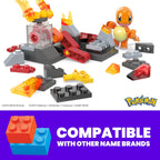 MEGA Pokémon Action Figure Building Toys, Charmander's Fire-Type Spin with 81 Pieces