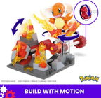 MEGA Pokémon Action Figure Building Toys, Charmander's Fire-Type Spin with 81 Pieces