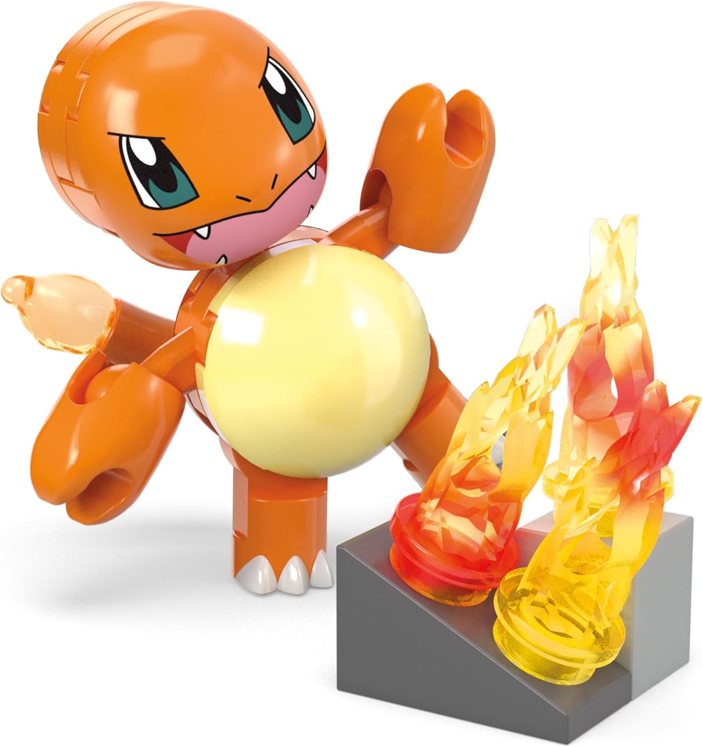 MEGA Pokémon Action Figure Building Toys, Charmander's Fire-Type Spin with 81 Pieces