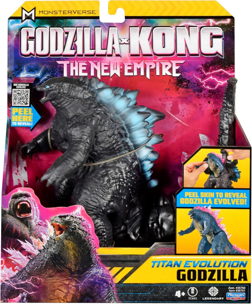 MonsterVerse Godzilla x Kong: The New Empire, 7-Inch Authentic Titan Evolution Godzilla Action Figure toy