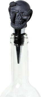 Puckator Skulls and Roses Skull and Snake Bottle Stopper