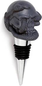 Puckator Skulls and Roses Skull and Snake Bottle Stopper