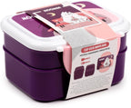 Puckator Moomin Clip Lock Stacked Bento Lunch Box with Cutlery