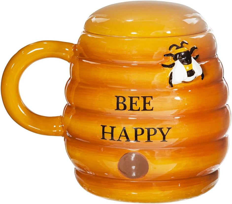 Sass & Belle Beehive Mug with Lid