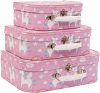 Sass & Belle Rainbow Unicorn Suitcases Set of 3 Betty Unicorn