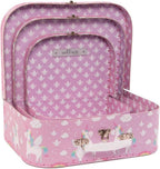 Sass & Belle Rainbow Unicorn Suitcases Set of 3 Betty Unicorn